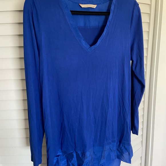 Soft Surroundings-3 blouses in red, blue and khaki - Picture 5 of 6